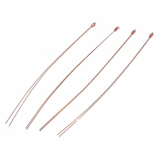 Hochempfindliche 300-Grad-radiale und axiale glasgekapselte Perlenthermistoren 1K, 5K, 10K, 20K, 50K, 100K für Elektronik, Temperaturmessungen