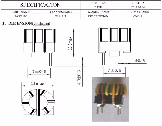 Ringkerndrossel-Leistungs-Ringkernspule für Thyristor-Steuerkreise
